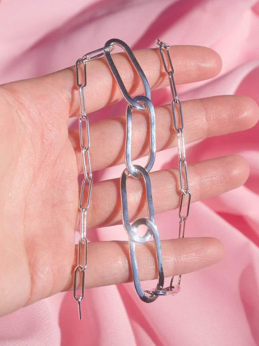 Chunky Paper Clip Necklace/Bracelet